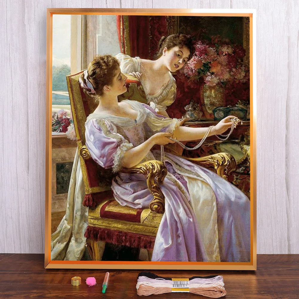 Scenery Aristocratic Lady Pre-Printed Cross Stitch DIY Embroidery Kit Handmade Needlework Hobby Handiwork Design Magic Different
Scenery Aristocratic Lady Pre-Printed Cross Stitch DIY Embroidery Kit Handmade Needlework Hobby Handiwork Design Magic Different