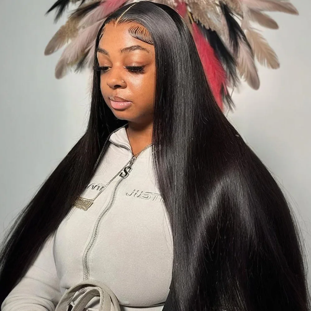 220% Density Bone Straight 13x6 HD Lace Frontal Wig Brazilian 40 46 Inch 13x4 Transparent Lace Front Human Hair Wigs For Women
220% Density Bone Straight 13x6 HD Lace Frontal Wig Brazilian 40 46 Inch 13x4 Transparent Lace Front Human Hair Wigs For Women