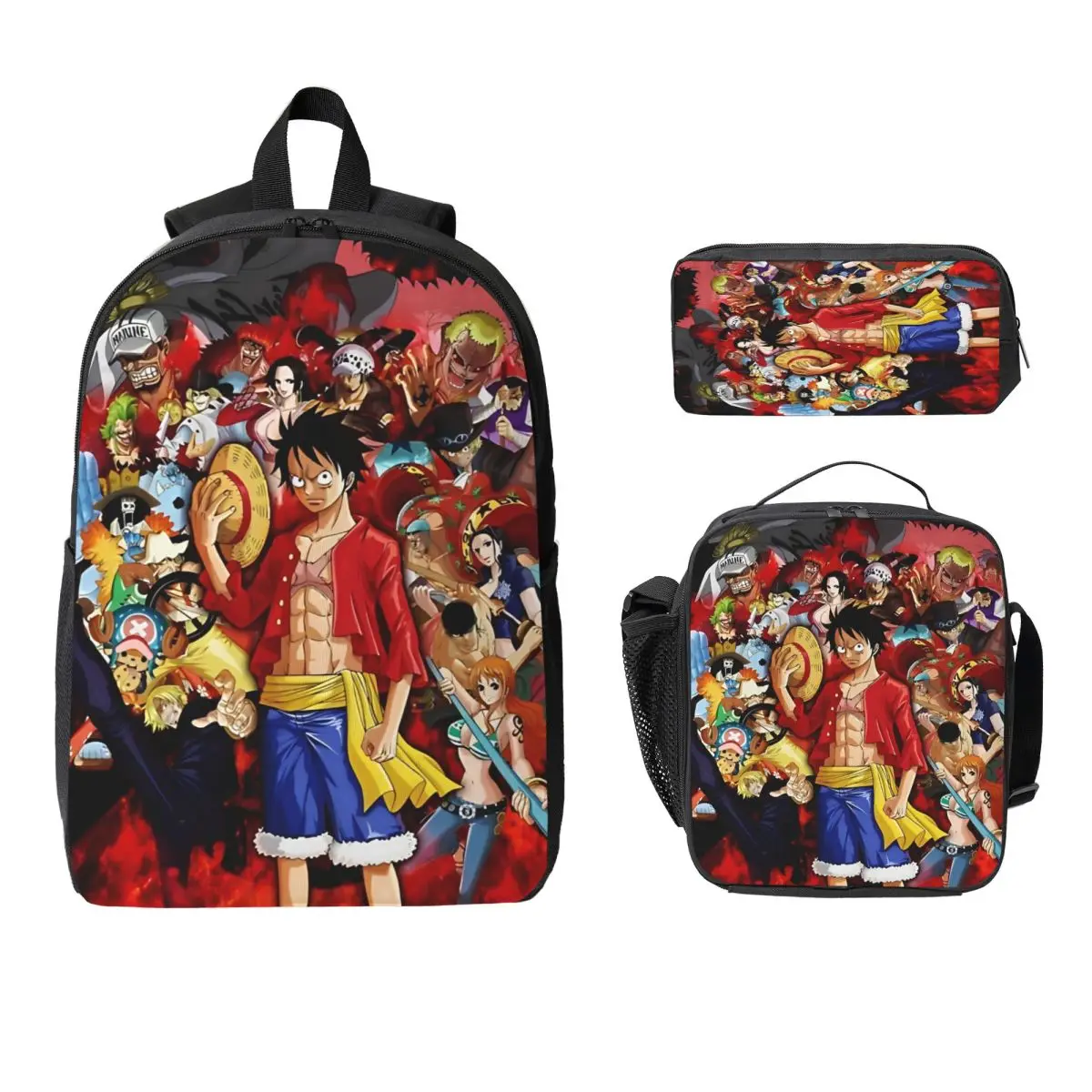 Luffys O-one-pieces Kids Backpack Lunch Box Pen Bags for Boys Girls Backpacks Lightweight Schoolbag Bookbag Set
Luffys O-one-pieces Kids Backpack Lunch Box Pen Bags for Boys Girls Backpacks Lightweight Schoolbag Bookbag Set