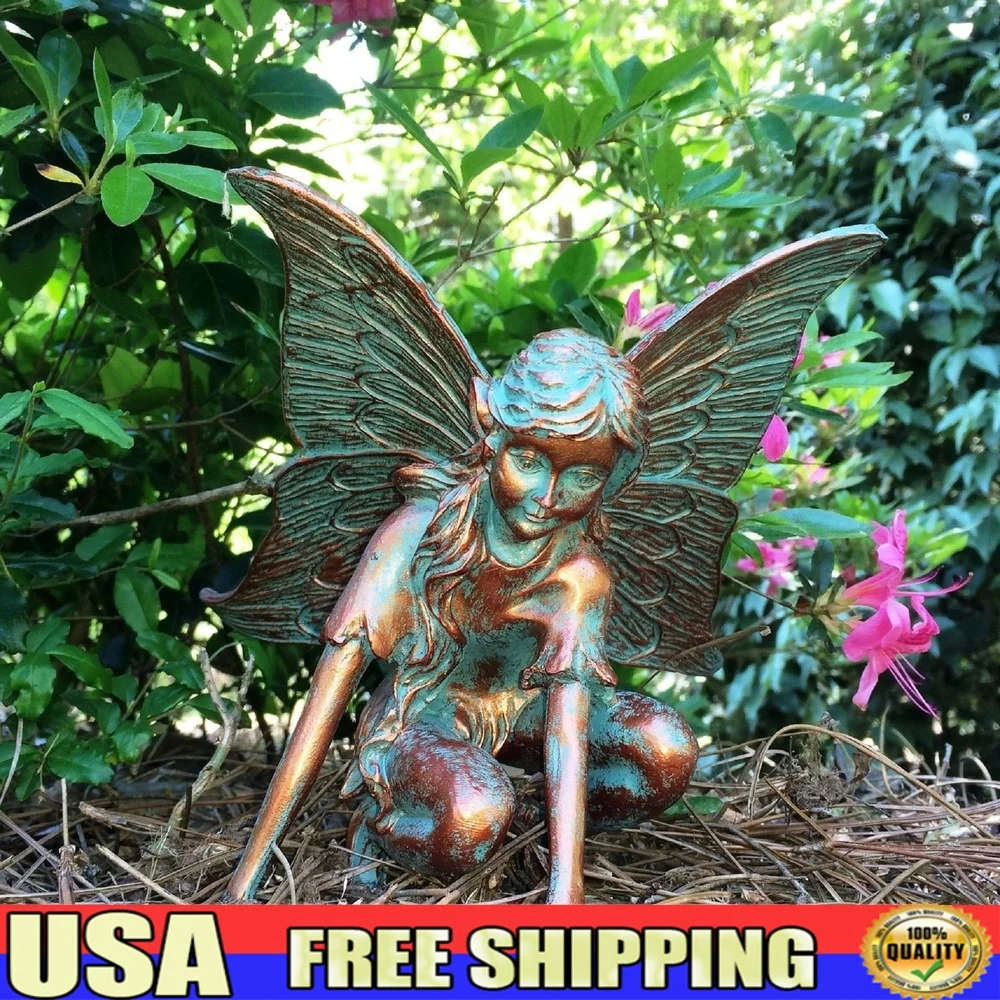 Butterfly Fairy Garden Statue Hand Painted Bronze Patina Weather Resistant Home Patio Decor 7 Inch Collectible Figurine
Butterfly Fairy Garden Statue Hand Painted Bronze Patina Weather Resistant Home Patio Decor 7 Inch Collectible Figurine