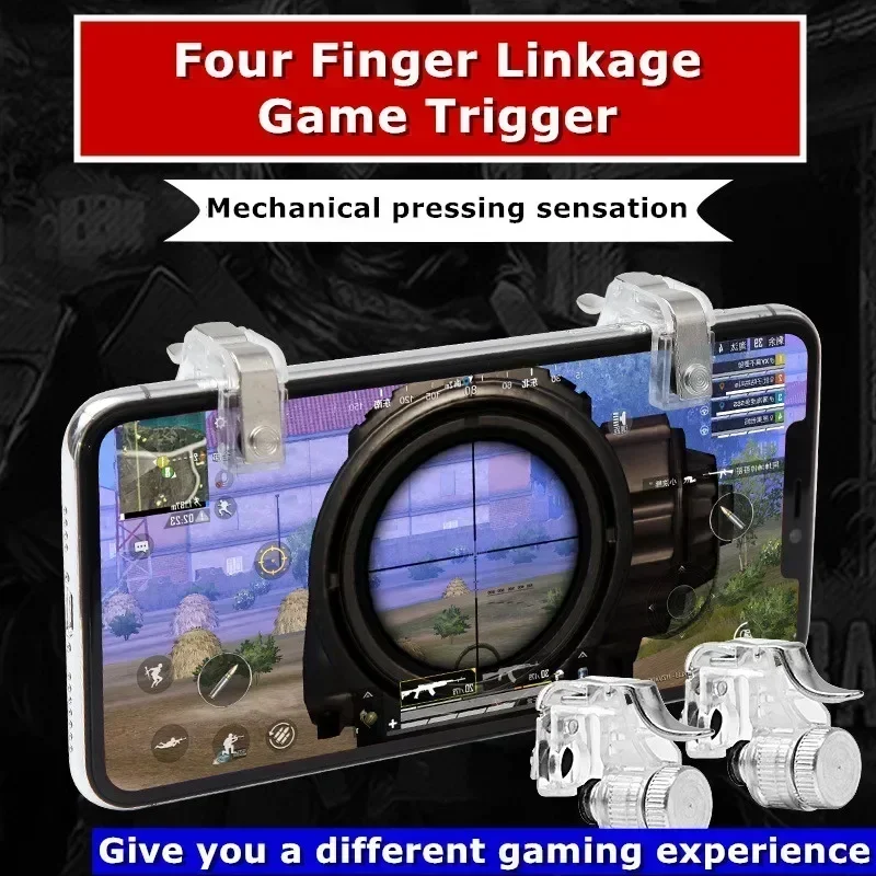 R11 Mobile Phone Gaming Accessories PUBG Game Trigger L1 R1 Aim Shooting ABS Metal Key Button for IOS Android Gamepad Controller
R11 Mobile Phone Gaming Accessories PUBG Game Trigger L1 R1 Aim Shooting ABS Metal Key Button for IOS Android Gamepad Controller