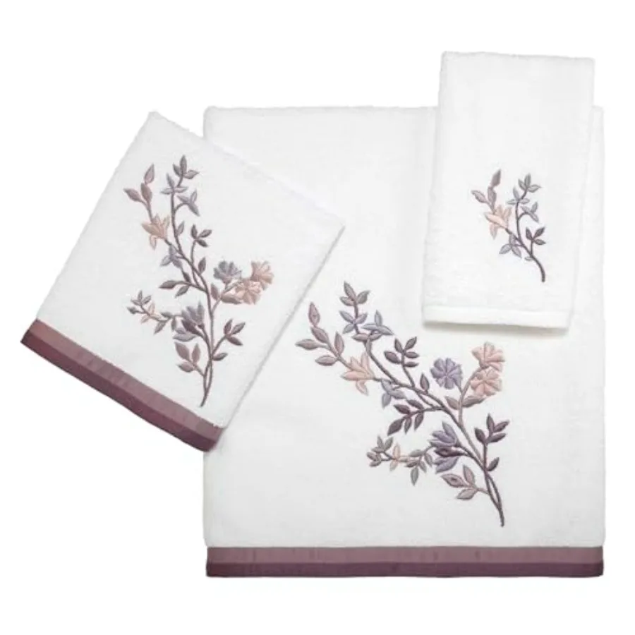 3pc Towel Set for Bathroom Use, 100 Cotton Material, Soft Beige Color, Ultra-Absorbent and Decorative Floral Design
3pc Towel Set for Bathroom Use, 100 Cotton Material, Soft Beige Color, Ultra-Absorbent and Decorative Floral Design