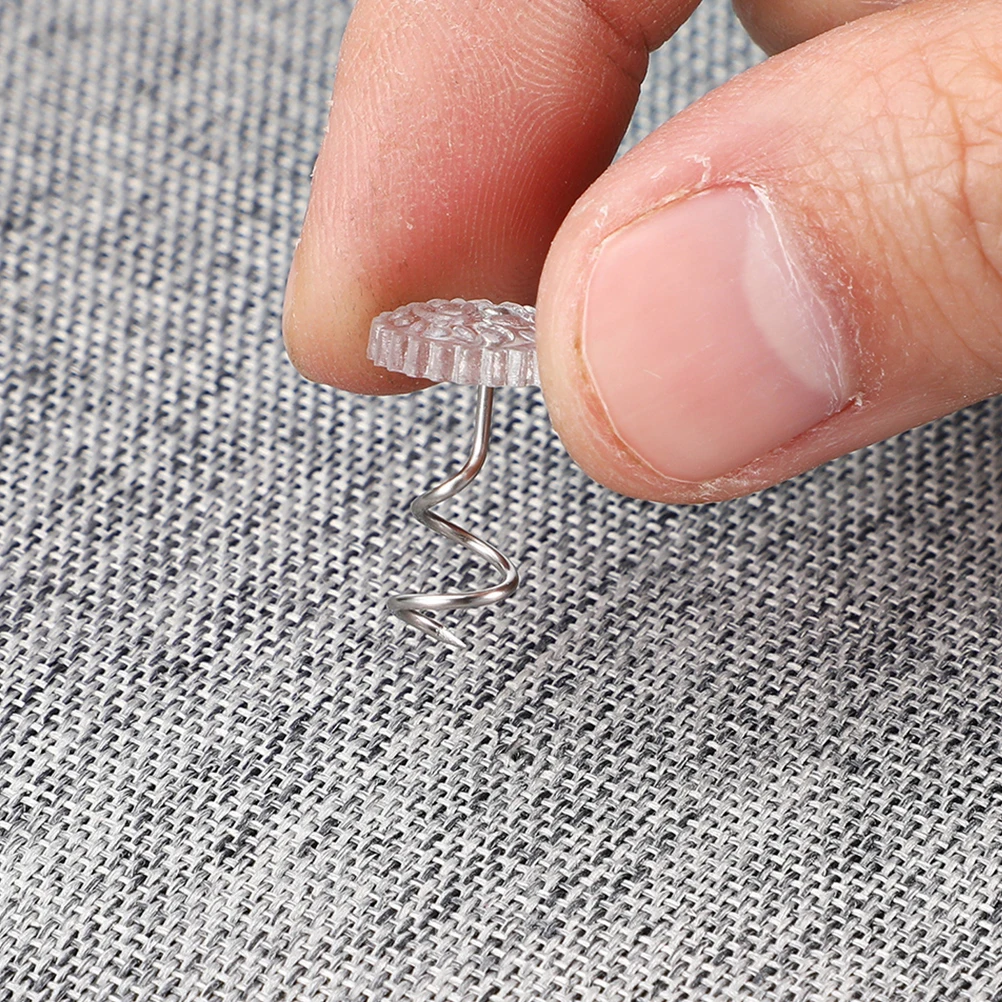 Sofa Cover Pins Sturdy Stainless Steel Transparent Twist for Upholstery Sheets Furniture Tacks Easy Couch Bedskirts
Sofa Cover Pins Sturdy Stainless Steel Transparent Twist for Upholstery Sheets Furniture Tacks Easy Couch Bedskirts