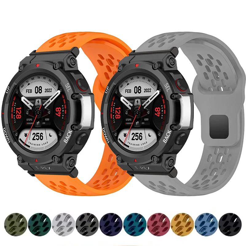 Мягкий дышащий силиконовый ремешок для Amazfit T-REX 3 2, спортивный браслет, ремешок для часов Xiaomi Huami Amazfit Watch T-REX, браслет
Мягкий дышащий силиконовый ремешок для Amazfit T-REX 3 2, спортивный браслет, ремешок для часов Xiaomi Huami Amazfit Watch T-REX, браслет