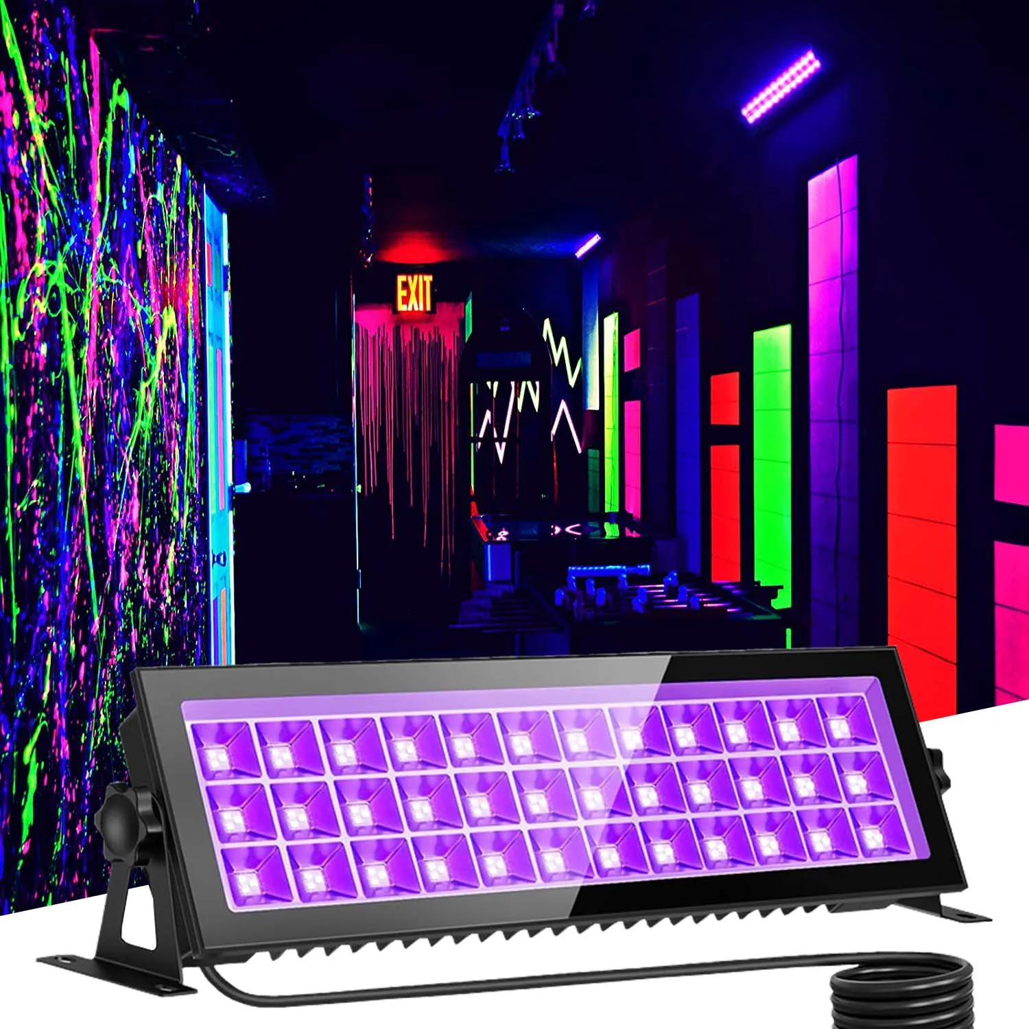 UV Flood Light 395nm Ultraviolet Floodlight Fluorescent Stage Lamp Curing Waterproof 110V 220V for Halloween Dance Body Paint
UV Flood Light 395nm Ultraviolet Floodlight Fluorescent Stage Lamp Curing Waterproof 110V 220V for Halloween Dance Body Paint