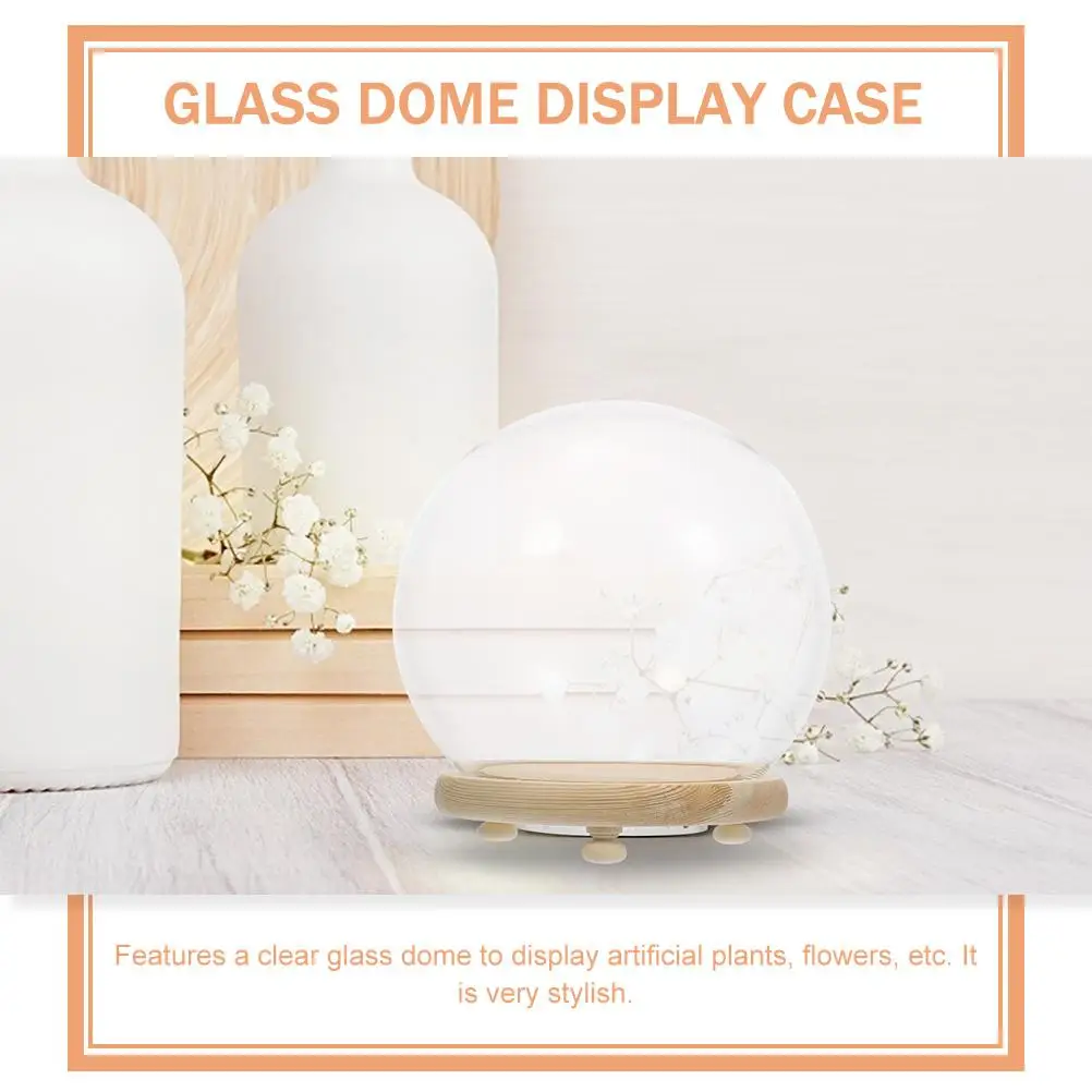 Glass Dome Display Case 10cm Clear Glass Cover Home Adornment Decorative Flower Container Plant Arrangement Table Ornament
Glass Dome Display Case 10cm Clear Glass Cover Home Adornment Decorative Flower Container Plant Arrangement Table Ornament
