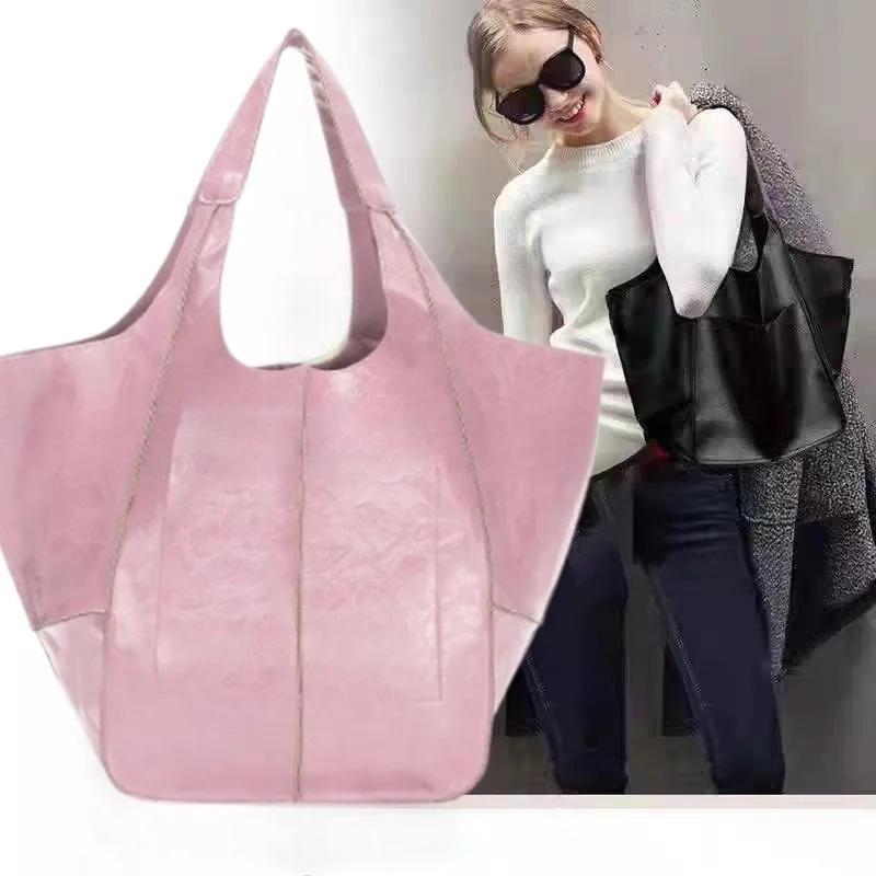 Large Capacity PU Leather Tote Bag Soft Single Shoulder Handbag Fashion Women Casual European American Style Daily Bag
Large Capacity PU Leather Tote Bag Soft Single Shoulder Handbag Fashion Women Casual European American Style Daily Bag