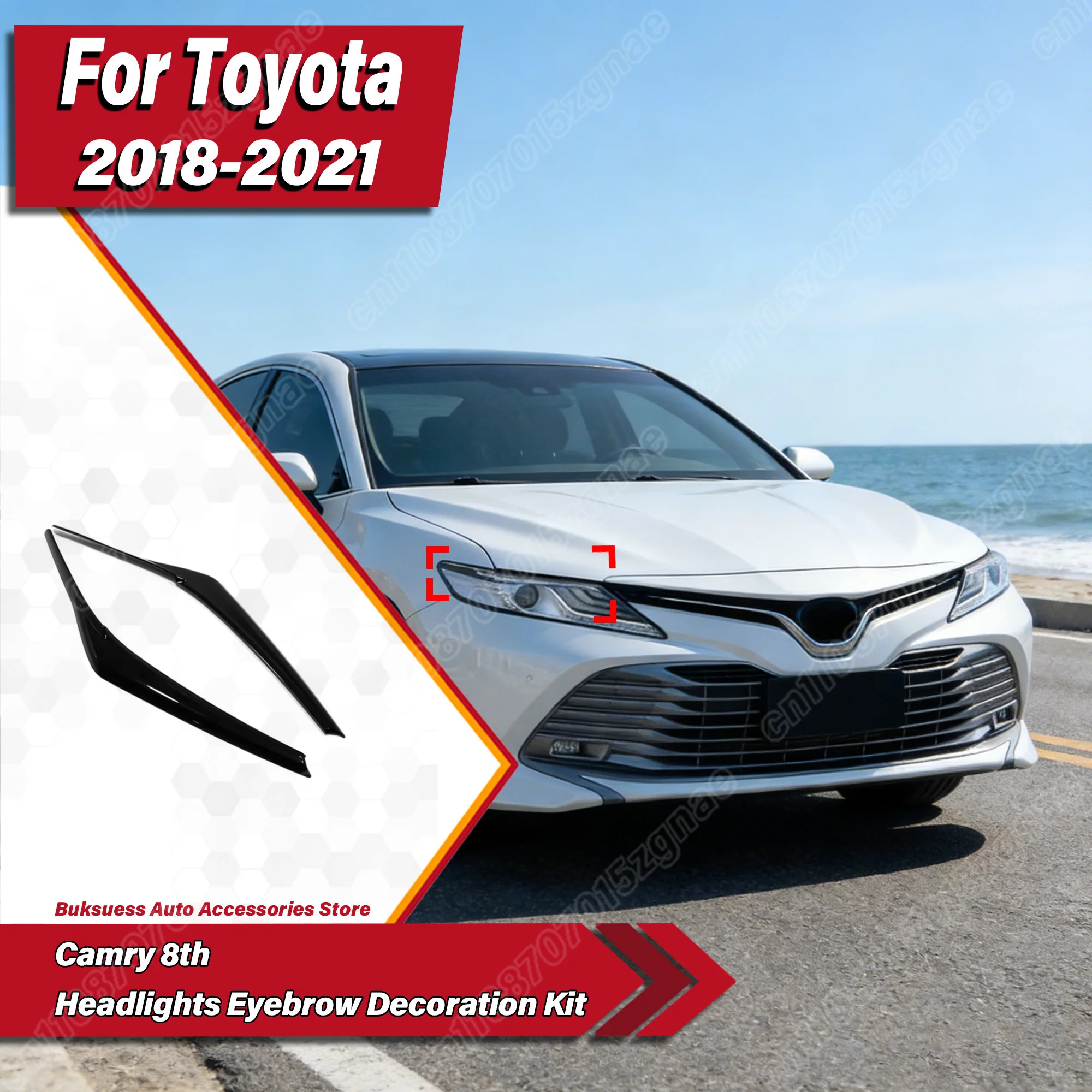 For Toyota Camry XV70 2018 2019 2020 2021 Car Headlight Eyebrow Eye Face Sticker Car Light Decorative Cover Car Styling Kit
For Toyota Camry XV70 2018 2019 2020 2021 Car Headlight Eyebrow Eye Face Sticker Car Light Decorative Cover Car Styling Kit