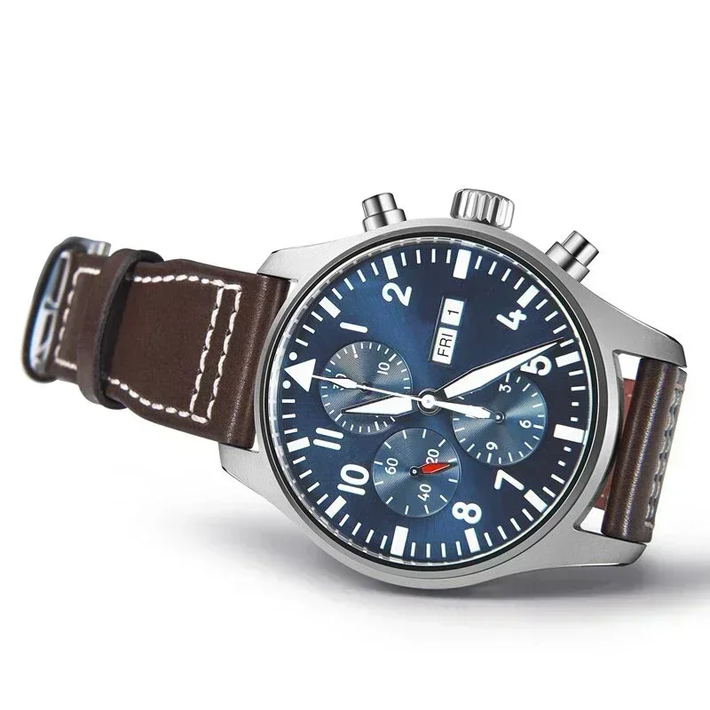 Luxury New Mens Automatic Mechanical Watch Blue Dial Brown Leather Sport Watches
Luxury New Mens Automatic Mechanical Watch Blue Dial Brown Leather Sport Watches