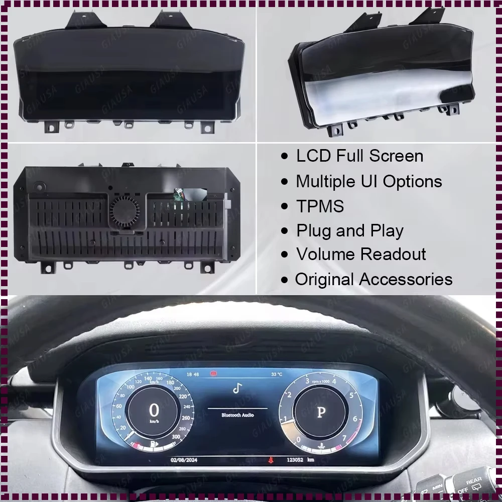 Автомобильный цифровой кластер AFJY 12,3 дюйма для Land Rover Discovery 5 2017-2021, ЖК-дисплей, приборная панель, спидометр, экран дисплея Linux
Автомобильный цифровой кластер AFJY 12,3 дюйма для Land Rover Discovery 5 2017-2021, ЖК-дисплей, приборная панель, спидометр, экран дисплея Linux