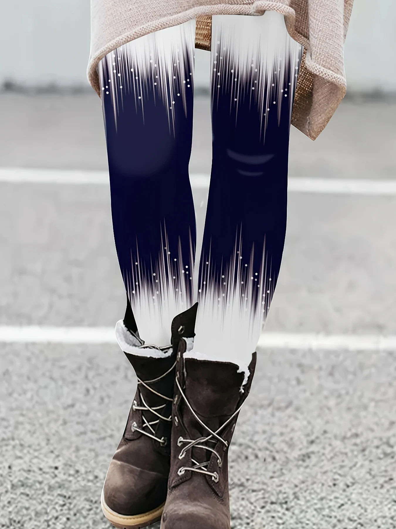 Women's Navy Blue Meteor Gradient Print Leggings Celestial Stretchy Slimming Casual Pants
Women's Navy Blue Meteor Gradient Print Leggings Celestial Stretchy Slimming Casual Pants