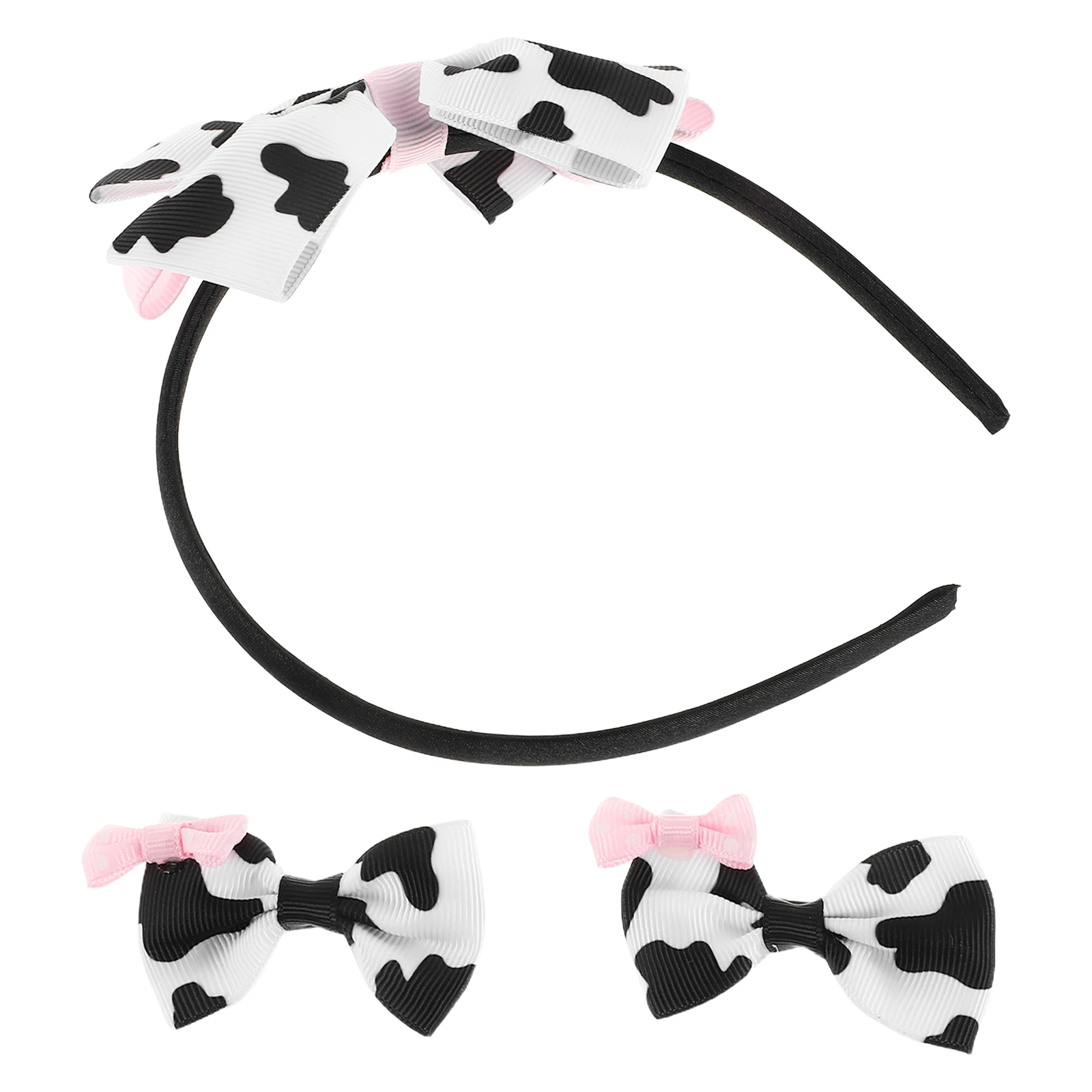 Cow Print Hair Accessories Set Girl Headband Barrettes Bow Clips Cute Children Hair Bows Lightweight Kids Hairstyle Daily Wear
Cow Print Hair Accessories Set Girl Headband Barrettes Bow Clips Cute Children Hair Bows Lightweight Kids Hairstyle Daily Wear