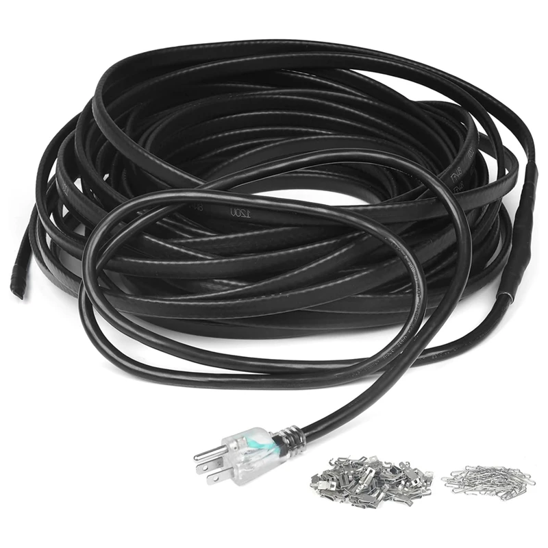 Heat Tape, Deicing Heating Cable Set Kit Pipe Freeze Protected Water Pipe Heating Cable Set Kit With Mounting Buckle, Us Plug
Heat Tape, Deicing Heating Cable Set Kit Pipe Freeze Protected Water Pipe Heating Cable Set Kit With Mounting Buckle, Us Plug