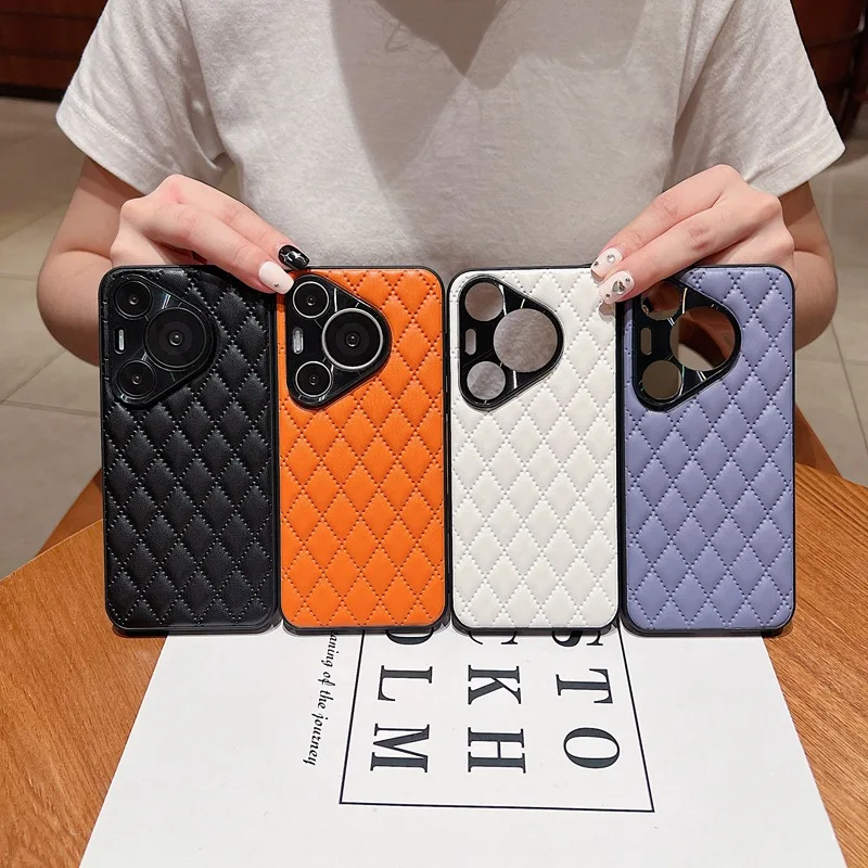 Shockproof Leather Geometric Soft Touch Case For Huawei Pura 70 Pro 70Ultra P60 Mate70, Slim Camera Protection Phone Cover Funda
Shockproof Leather Geometric Soft Touch Case For Huawei Pura 70 Pro 70Ultra P60 Mate70, Slim Camera Protection Phone Cover Funda