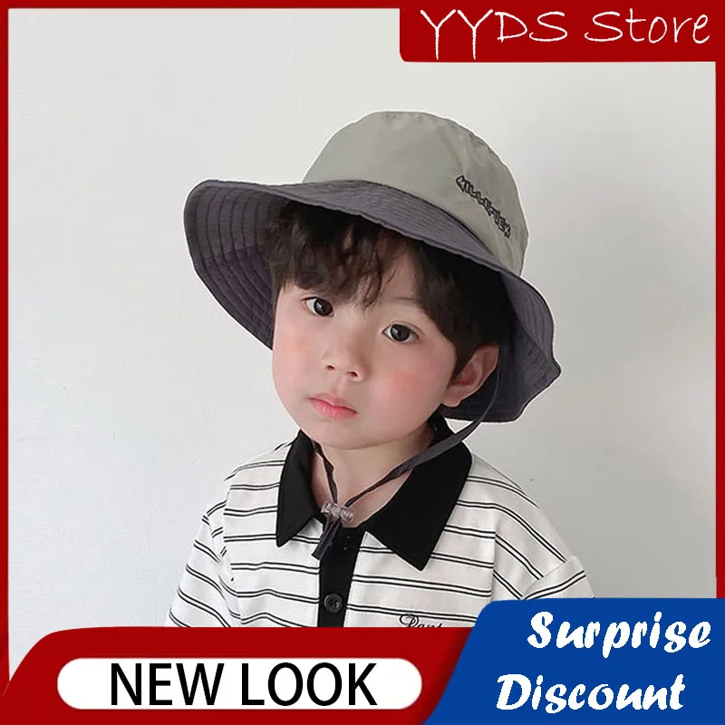 Baby Waterproof Hiking Hat Sunscreen Shade Beach Panama Fisherman Hat Small Letter Embroidery Color Matching Quick-drying Hat
Baby Waterproof Hiking Hat Sunscreen Shade Beach Panama Fisherman Hat Small Letter Embroidery Color Matching Quick-drying Hat