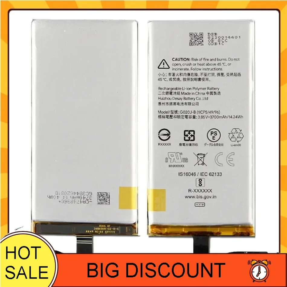 G020I-B G013C-B G020J-B Replacement High Quality Battery For HTC GOOGLE PIXEL 3 Pixel3 XL 3XL PIXEL 4 4A 4XL Pixel4 XL Bateria
G020I-B G013C-B G020J-B Replacement High Quality Battery For HTC GOOGLE PIXEL 3 Pixel3 XL 3XL PIXEL 4 4A 4XL Pixel4 XL Bateria