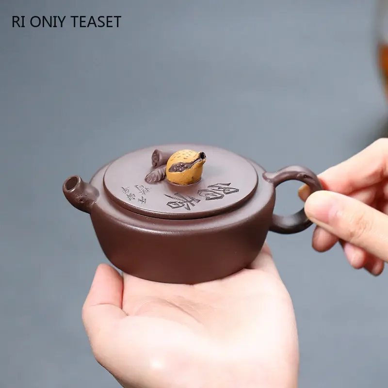 100ml Chinese Yixing Small Capacity Purple Clay Teapots Handmade Pomegranate Tea Pot Beauty Tea Infuser Kettle Zisha Tea Set
100ml Chinese Yixing Small Capacity Purple Clay Teapots Handmade Pomegranate Tea Pot Beauty Tea Infuser Kettle Zisha Tea Set