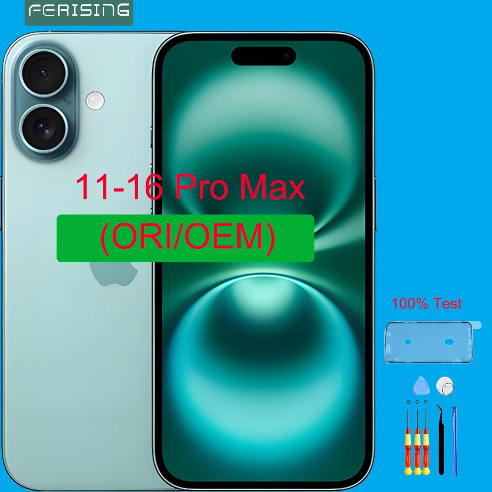 OEM 120 Гц Amoled Экран для iPhone 16Pro Max 11 12 13 mini 14 15 Plus Oled ЖК-дисплей в сборе Стеклянный Face ID True Tone
OEM 120 Гц Amoled Экран для iPhone 16Pro Max 11 12 13 mini 14 15 Plus Oled ЖК-дисплей в сборе Стеклянный Face ID True Tone