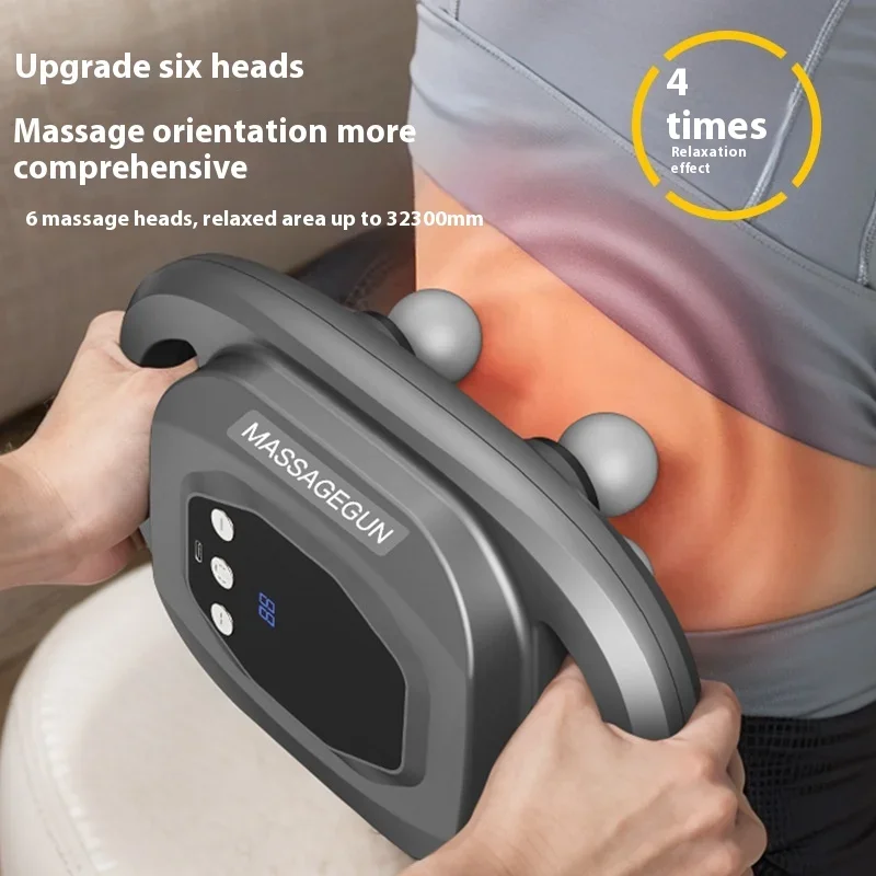 Six-Head Fascia Gun Display Screen Model Massager Professional Grade Electric Muscle Massage Gun 6-Head Fascia Massage Artifact
Six-Head Fascia Gun Display Screen Model Massager Professional Grade Electric Muscle Massage Gun 6-Head Fascia Massage Artifact
