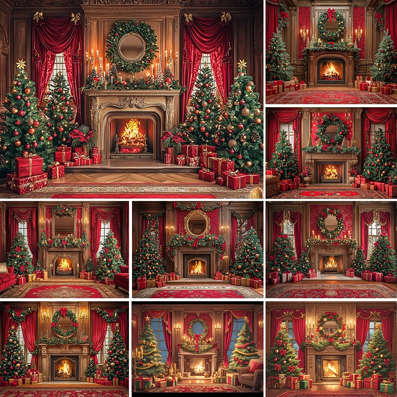 LS Photography Background Christmas Tree Fireplace Window Decoration Backdrop Family Xmas Holiday Portrait Photo Studio
LS Photography Background Christmas Tree Fireplace Window Decoration Backdrop Family Xmas Holiday Portrait Photo Studio