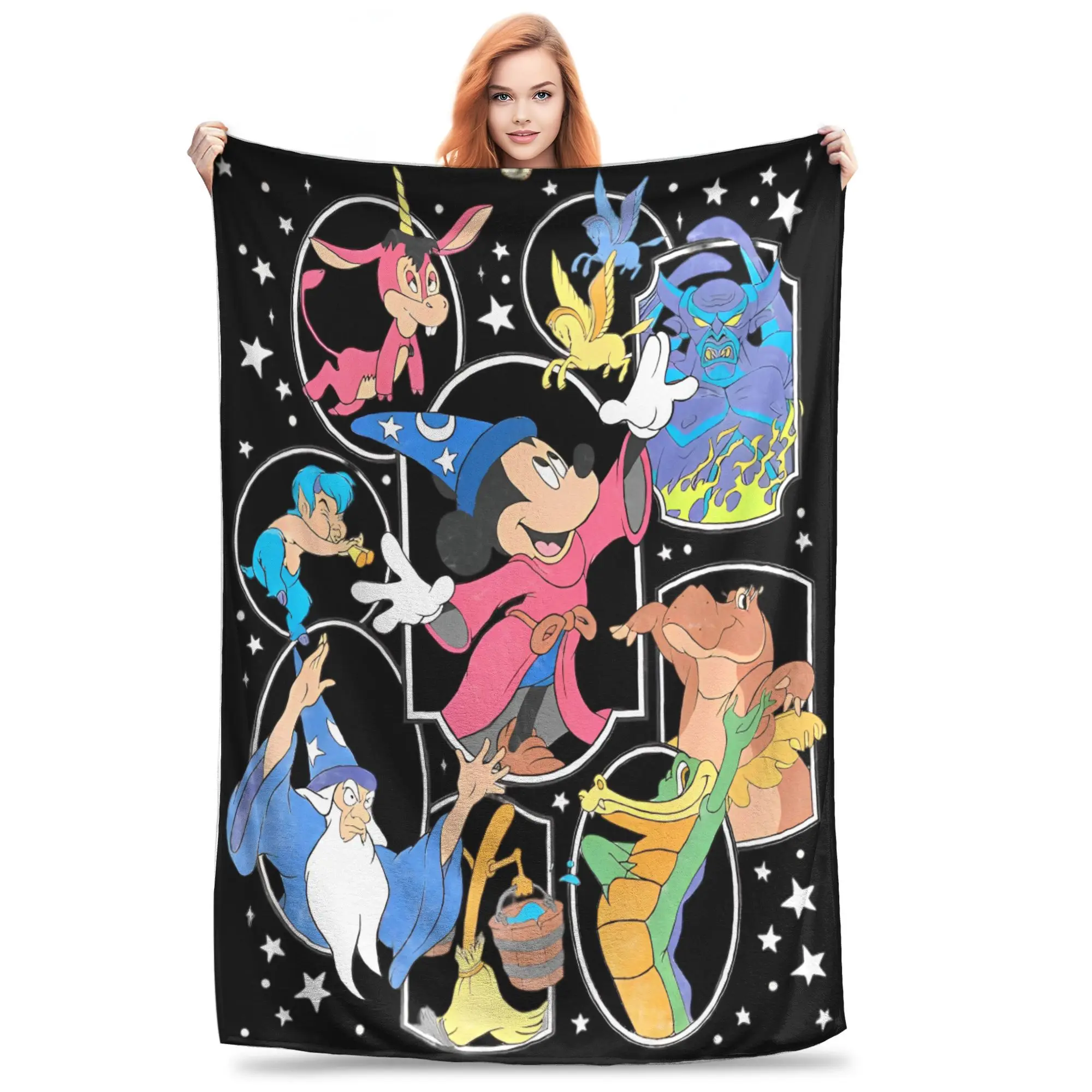 Fantasia Mickey Flannel Blankets Colors Magical Characters Funny Throw Blankets for Sofa Bedding Lounge 125*100cm Bedspread
Fantasia Mickey Flannel Blankets Colors Magical Characters Funny Throw Blankets for Sofa Bedding Lounge 125*100cm Bedspread