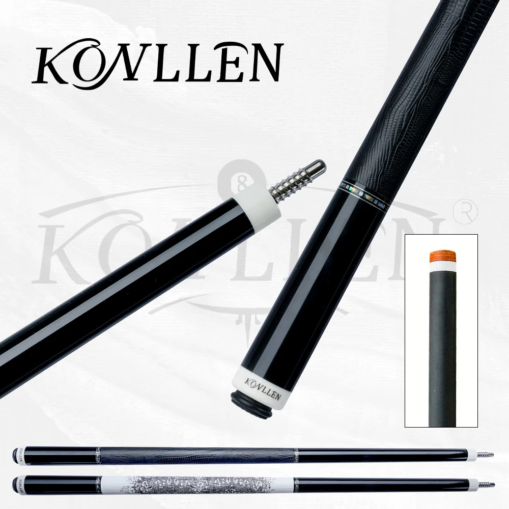 KONLLEN BK10-12F Carbon Fiber Pool Cue Stick with 12.5mm Tip Low Deflection Real Inlay Leather Grip for Billiard Cue Kit
KONLLEN BK10-12F Carbon Fiber Pool Cue Stick with 12.5mm Tip Low Deflection Real Inlay Leather Grip for Billiard Cue Kit