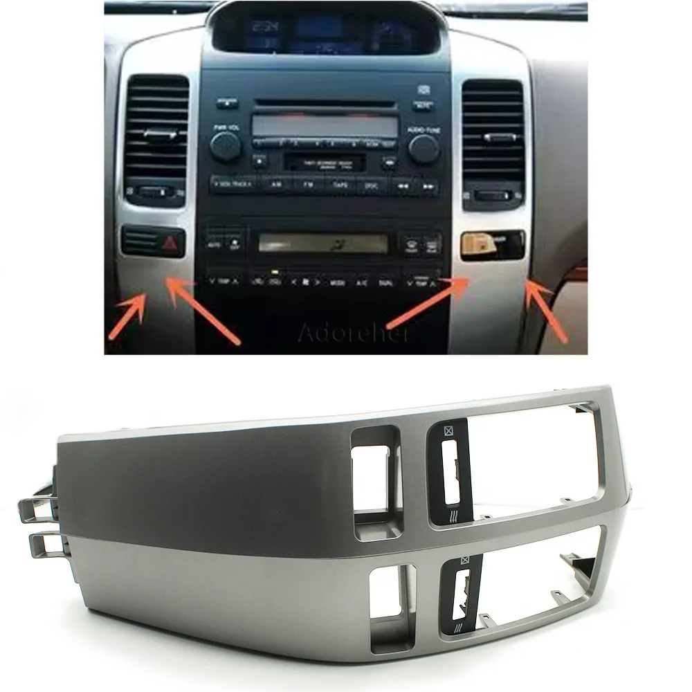 1 Pair Car Air Conditioner Outlet Frame A/C Vents Plate Panel for Toyota Land Cruiser Prado 120 FJ120 For Lexus GX470 2003-2009
1 Pair Car Air Conditioner Outlet Frame A/C Vents Plate Panel for Toyota Land Cruiser Prado 120 FJ120 For Lexus GX470 2003-2009