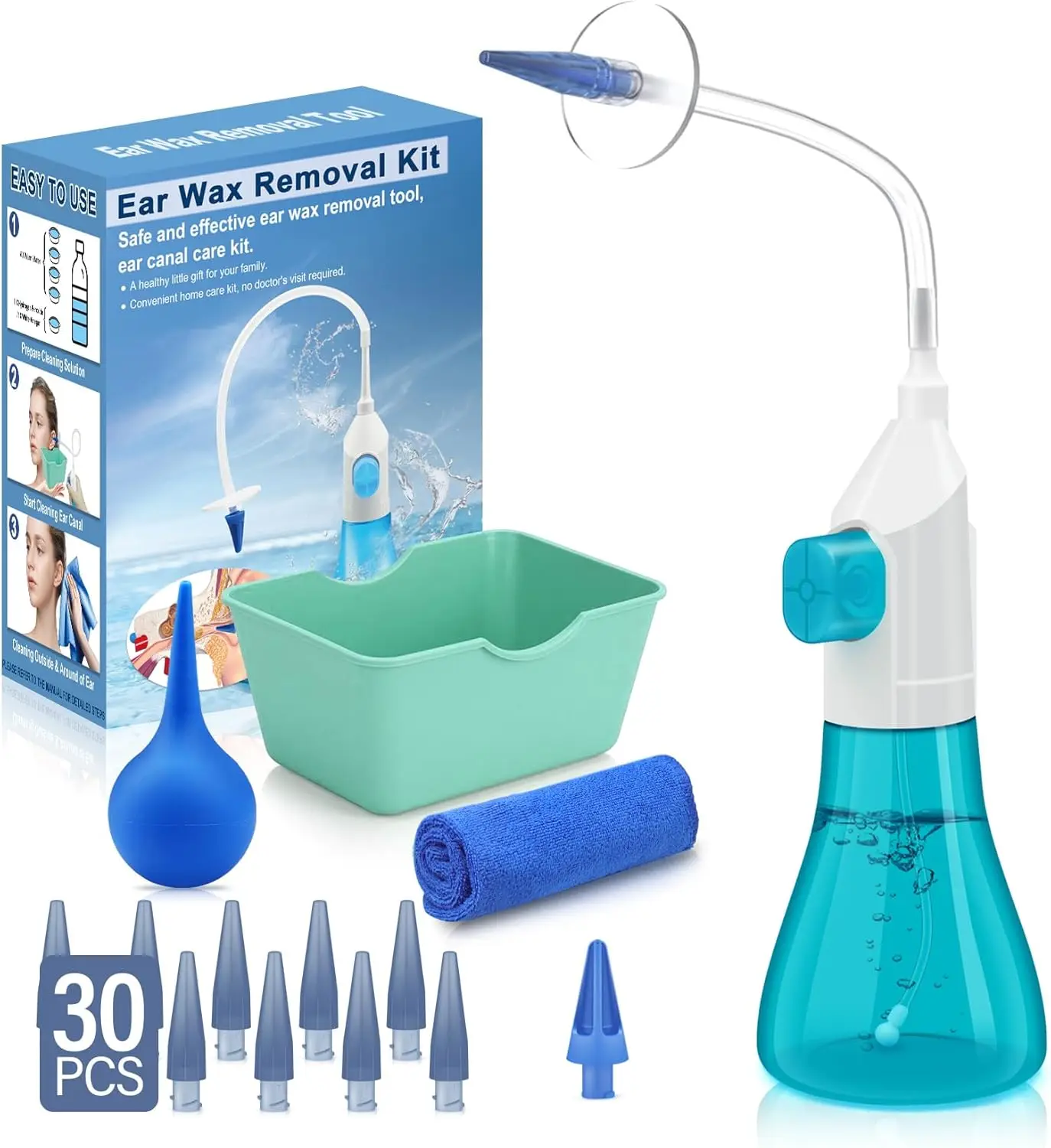 Ear Wax Removal Kit, Ear Cleaner with Spray Bottle, Ear Irrigation System for Adults & Kids, Safe Ear Cleaning Tool
Ear Wax Removal Kit, Ear Cleaner with Spray Bottle, Ear Irrigation System for Adults & Kids, Safe Ear Cleaning Tool