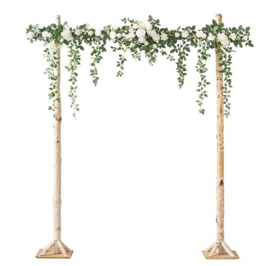 6.5FT Artificial Wedding Arch Flowers, Backdrop Floral Garland, White Sage Ceremony Reception Hanging Eucalyptus Rose Arbor Arr
6.5FT Artificial Wedding Arch Flowers, Backdrop Floral Garland, White Sage Ceremony Reception Hanging Eucalyptus Rose Arbor Arr