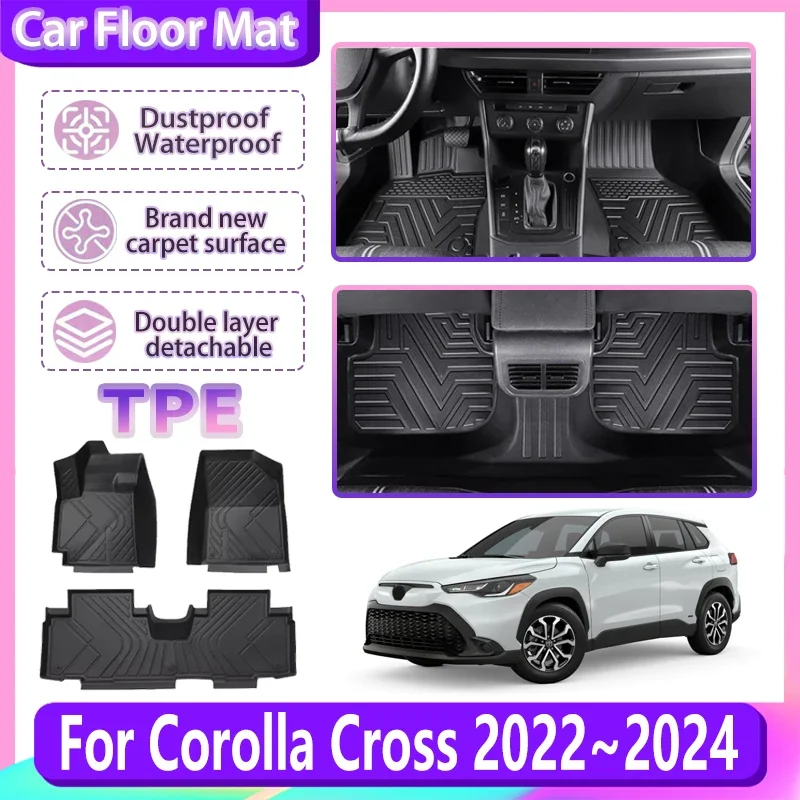 Car Floor Mat For Toyota Corolla Cross XG10 2022 2023 2024 TPE LHD Anti-dirty Foot Mats Liner Pad Carpet Liner Auto Accessories
Car Floor Mat For Toyota Corolla Cross XG10 2022 2023 2024 TPE LHD Anti-dirty Foot Mats Liner Pad Carpet Liner Auto Accessories