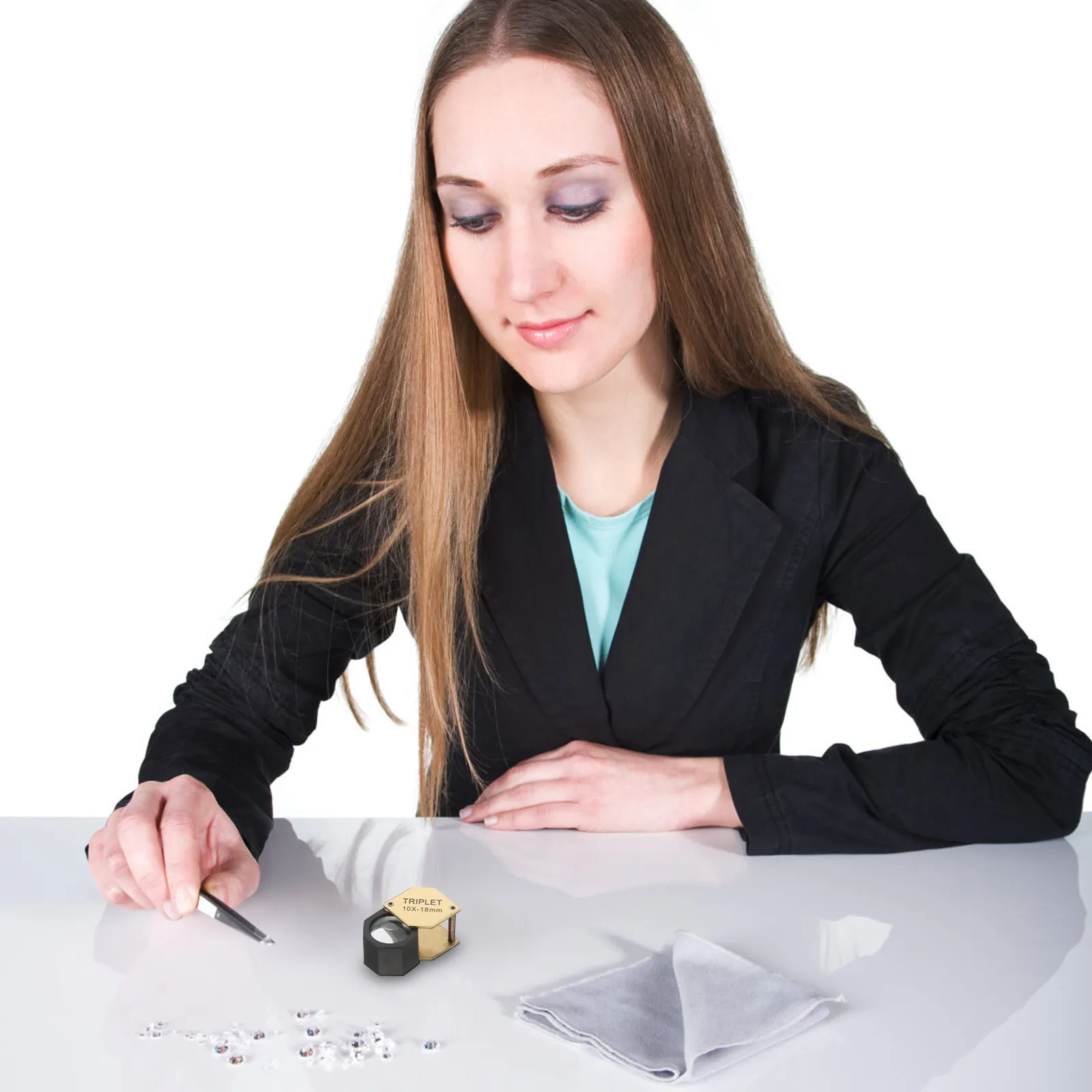 Folding Small Magnifier Compact Lightweight Metal Portable Magnifier for Jewelry Identification and Watch Repair High Definition
Folding Small Magnifier Compact Lightweight Metal Portable Magnifier for Jewelry Identification and Watch Repair High Definition
