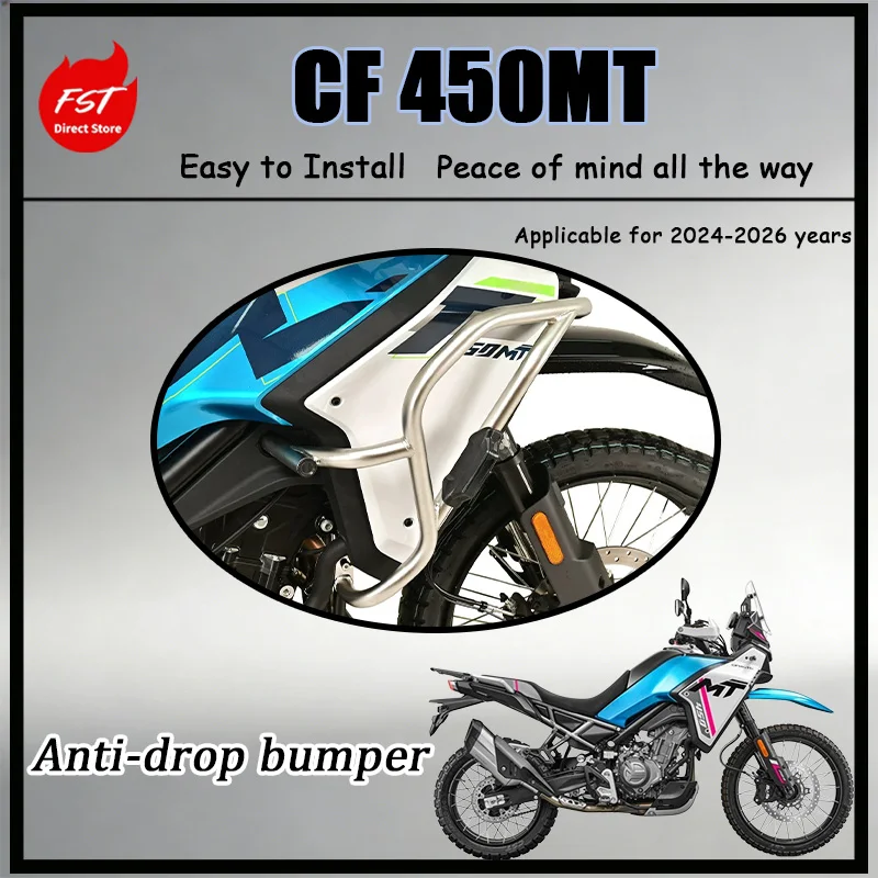 FOR 2024-2026 CF 450MT Full Protection Crash Bar Stainless Steel Anti-Fall Bumper Engine Skid Plate Upgrade Kit for Off-Road
FOR 2024-2026 CF 450MT Full Protection Crash Bar Stainless Steel Anti-Fall Bumper Engine Skid Plate Upgrade Kit for Off-Road