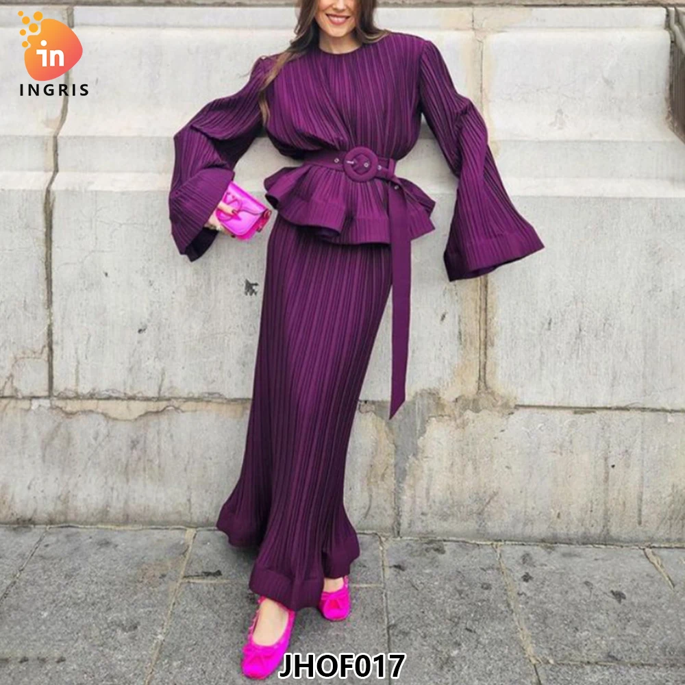 Fashion Casual Solid Splicing Ruffled Pleats Skirt Set Elegant Women Two Piece Set Simple Women's Sets-JHOF017
Fashion Casual Solid Splicing Ruffled Pleats Skirt Set Elegant Women Two Piece Set Simple Women's Sets-JHOF017