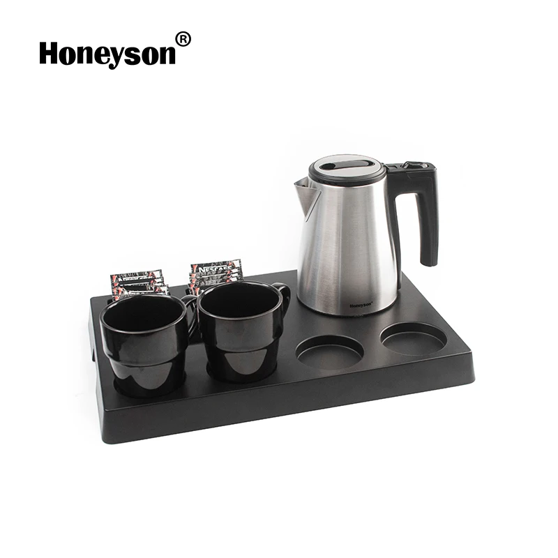 Honeyson Hotel Electric Kettle Tray Set 304 Stainless Steel Small Capacity Automatic Power off and Dry Burning Kettle
Honeyson Hotel Electric Kettle Tray Set 304 Stainless Steel Small Capacity Automatic Power off and Dry Burning Kettle