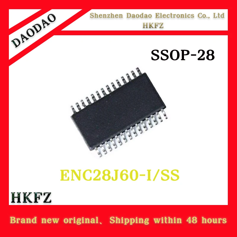 ENC28J60-I/SS ENC28J60 I SS SSOP-28 Ethernet controller chip IC new original
ENC28J60-I/SS ENC28J60 I SS SSOP-28 Ethernet controller chip IC new original
