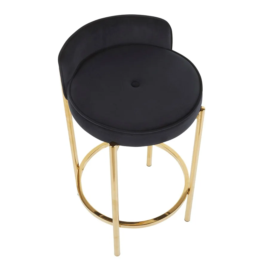 z Hot Selling High Foot Counter Chair Gold Stainless Steel Pub Chair Velvet Bar Stool for Party Event Club
z Hot Selling High Foot Counter Chair Gold Stainless Steel Pub Chair Velvet Bar Stool for Party Event Club