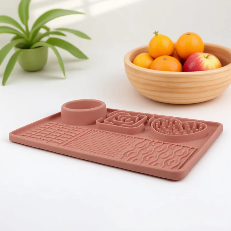 Slow Feeder Pet Licking Mat Silicone Non-Slip Lick Pad Suction Cup Dog Cat Feeding Tool Slow Eating Training Dog Silicone Mat
Slow Feeder Pet Licking Mat Silicone Non-Slip Lick Pad Suction Cup Dog Cat Feeding Tool Slow Eating Training Dog Silicone Mat