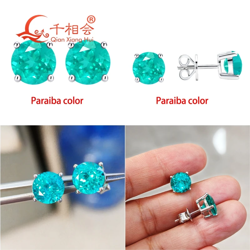 YAG-Paraiba & Lab Created гидротермальный изумрудный серьги-гвоздики 5-9 мм с круглой формой S925, серебряные серьги, ювелирные изделия
YAG-Paraiba & Lab Created гидротермальный изумрудный серьги-гвоздики 5-9 мм с круглой формой S925, серебряные серьги, ювелирные изделия