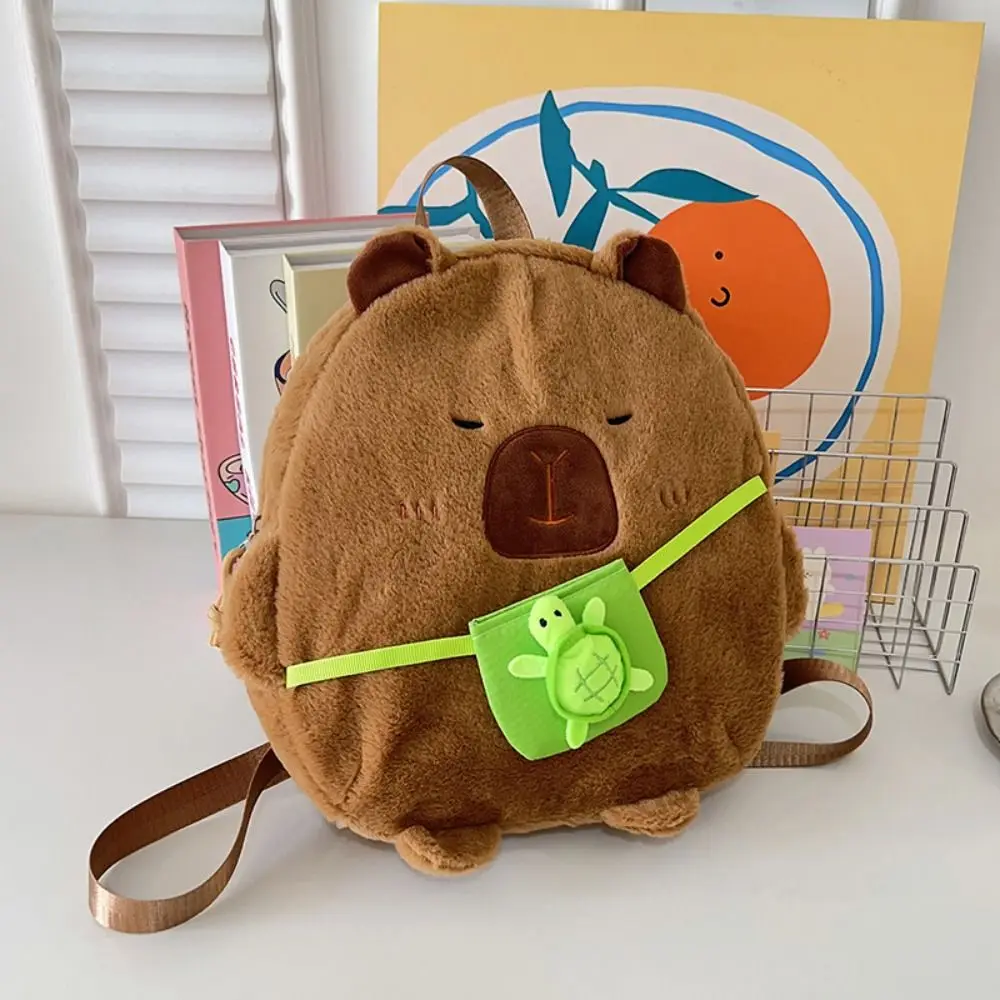 Knapsack Capybara Plush Toy Backpack Storage Large Capacity Plush Capybara Bag Soft Portable Kapibala Plush School Bag
Knapsack Capybara Plush Toy Backpack Storage Large Capacity Plush Capybara Bag Soft Portable Kapibala Plush School Bag