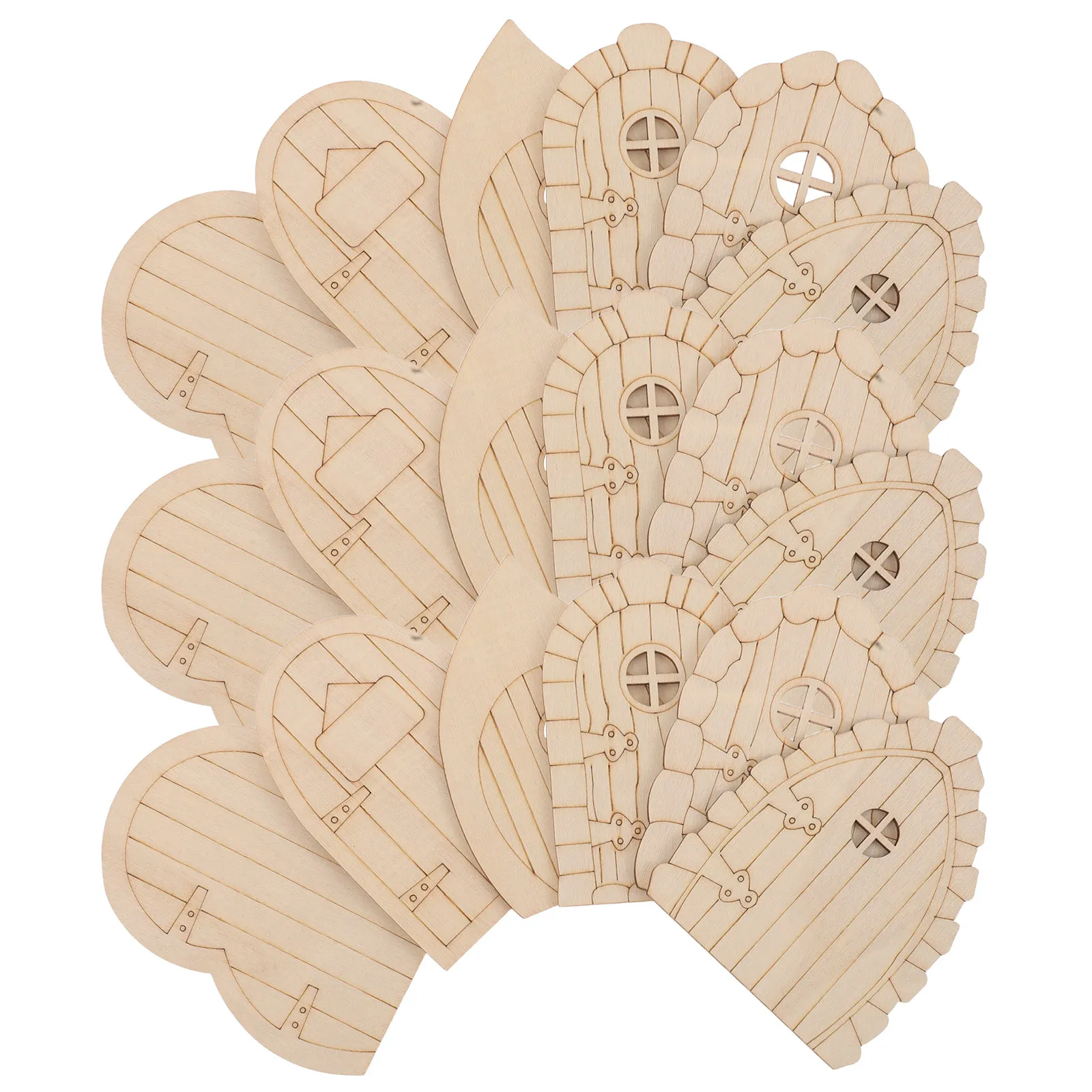 24Pcs Wooden Fairy Door Miniature Garden Decor Unpainted Natural Wood Cottage House Windows Tiny DIY Dollhouse Accessories
24Pcs Wooden Fairy Door Miniature Garden Decor Unpainted Natural Wood Cottage House Windows Tiny DIY Dollhouse Accessories