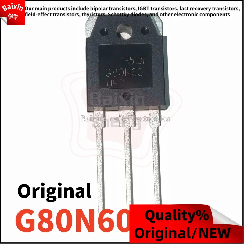 10PCS Original G80N60UFD SGH80N60UFD TO-3P 80A 600V 80N60 Field effect IGBT transistor
10PCS Original G80N60UFD SGH80N60UFD TO-3P 80A 600V 80N60 Field effect IGBT transistor