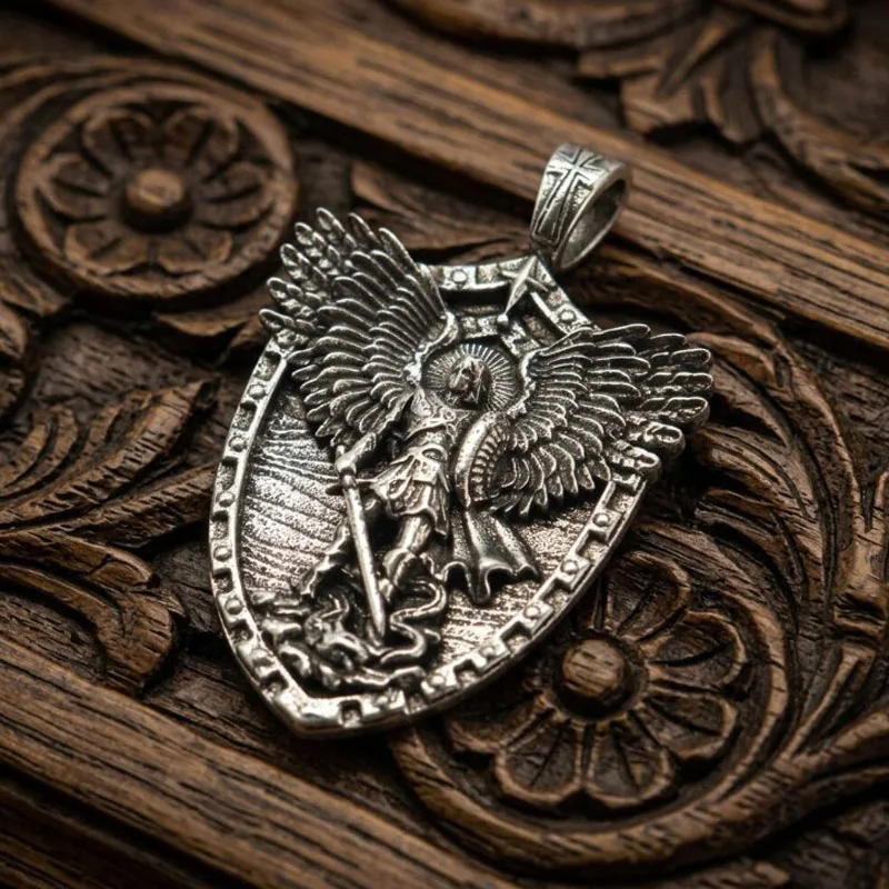 Buy 3 Get 1 Free 12g Heavenly Defender: St. Michael Archangel Sword & Shield Steel Pendant SheCrown
Buy 3 Get 1 Free 12g Heavenly Defender: St. Michael Archangel Sword & Shield Steel Pendant SheCrown