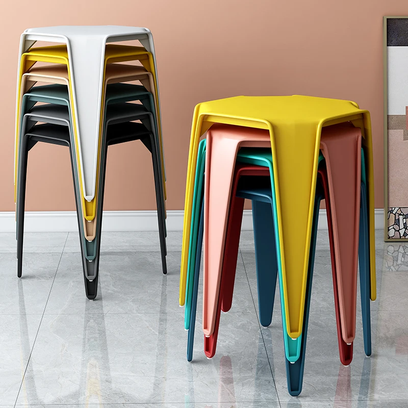 Plastic stools thickened household high benches simple creative dining table chairs can be stacked thickened
Plastic stools thickened household high benches simple creative dining table chairs can be stacked thickened