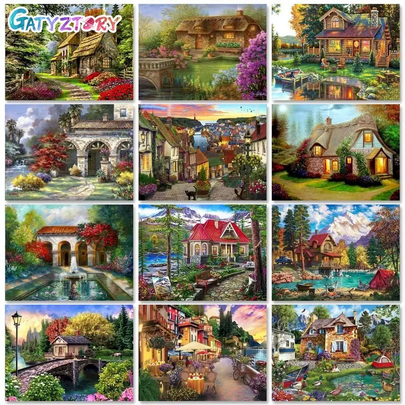 GATYZTORY Decorative Painting By Numbers Villa Landscape For Handiwork For Adults Picture Coloring Personalized Gift Fantasy
GATYZTORY Decorative Painting By Numbers Villa Landscape For Handiwork For Adults Picture Coloring Personalized Gift Fantasy