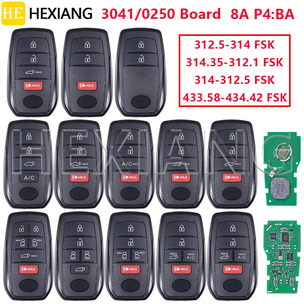 HE 8A P4:BA HYQ14FBX B3N2K2R Car Remote Key For Toyota Highlander Land Venza Alphard Cruiser Corrolla Crown Voxy Prius Sienna
HE 8A P4:BA HYQ14FBX B3N2K2R Car Remote Key For Toyota Highlander Land Venza Alphard Cruiser Corrolla Crown Voxy Prius Sienna
