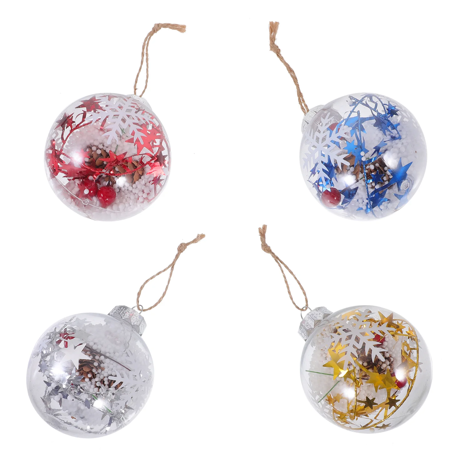 4 Pcs Christmas Tree Ball Pet Transparent Snowflake Interior Pendant Decoration Gift Wreath Hanging Office
4 Pcs Christmas Tree Ball Pet Transparent Snowflake Interior Pendant Decoration Gift Wreath Hanging Office