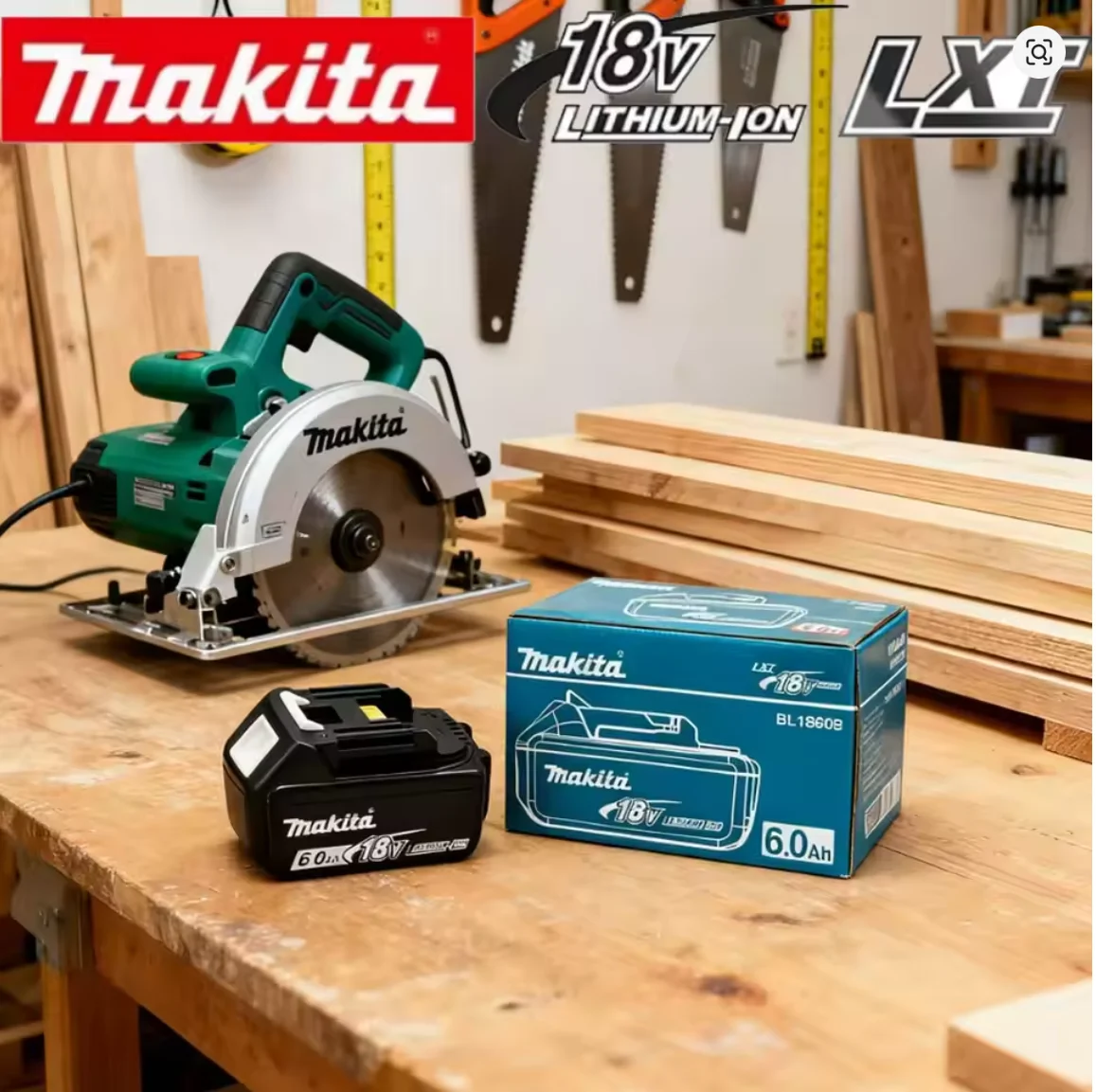 Makita battery, rechargeable 18V6.0Ah lithium battery, Makita 18V BL1840, BL1830, BL1850, BL1850B original Makita tool battery
Makita battery, rechargeable 18V6.0Ah lithium battery, Makita 18V BL1840, BL1830, BL1850, BL1850B original Makita tool battery