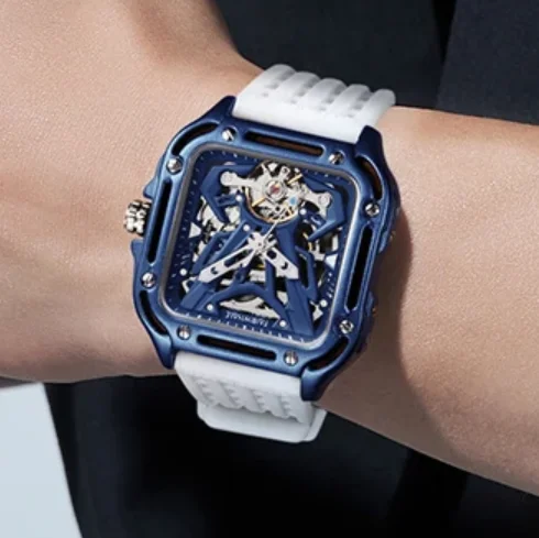 Mark Fairwhale Men Automatic Watch 42mm Square Mechanical Wristwatch Waterproof Luminous Skeleton Dial Sapphire
Mark Fairwhale Men Automatic Watch 42mm Square Mechanical Wristwatch Waterproof Luminous Skeleton Dial Sapphire