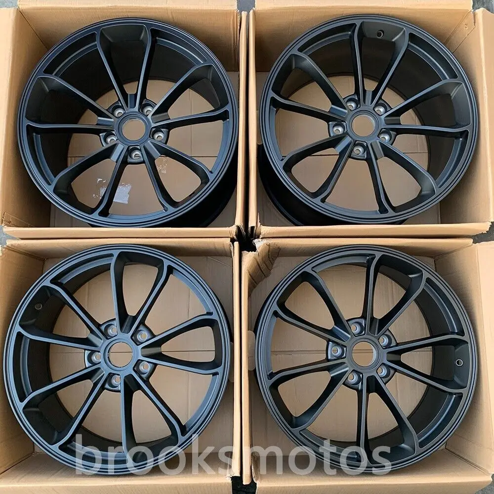 19" FORGED MATT BLACK GT4 STYLEWHEELS RIMS FIT PORSCHE 911 996 C2 19X8.5 19X10
19" FORGED MATT BLACK GT4 STYLEWHEELS RIMS FIT PORSCHE 911 996 C2 19X8.5 19X10