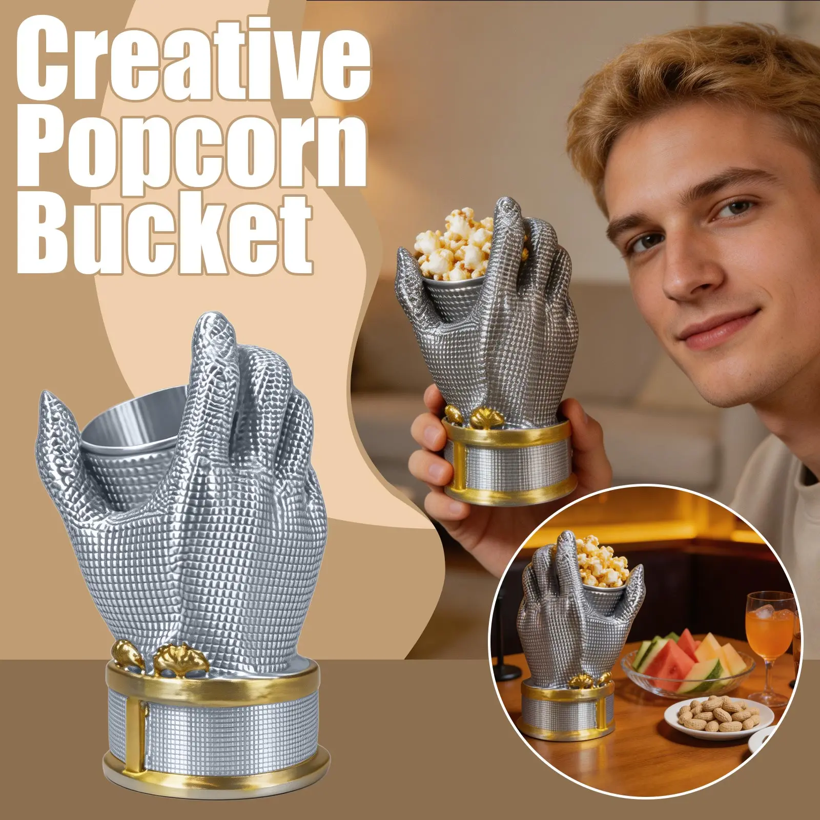 Hot-selling! 3D Printed Movie-Inspired Popcorn Bucket Hand Shaped Reusable Snack Container Perfect for Movie Nights and Parties
Hot-selling! 3D Printed Movie-Inspired Popcorn Bucket Hand Shaped Reusable Snack Container Perfect for Movie Nights and Parties